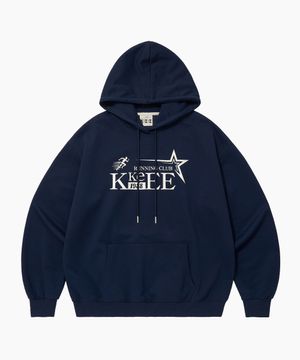 러닝 클럽 1988 오버핏 후드티 [네이비]