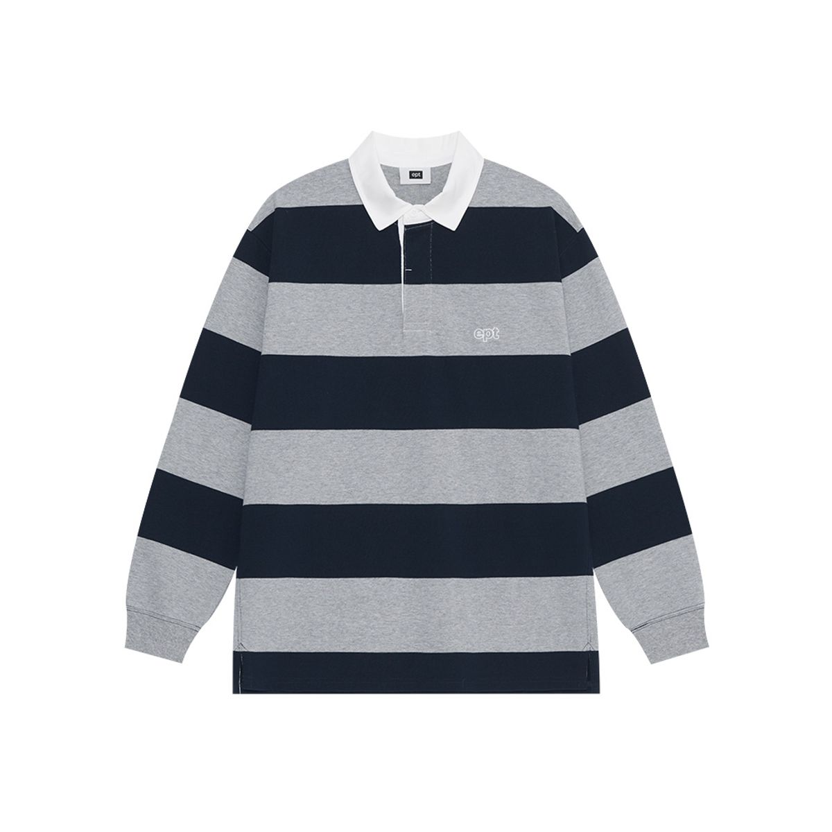 이피티(EPT) STRIPED RUGBY SHIRT (NAVY)