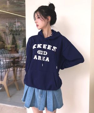 1988 에어리어 오버핏 후드티 [네이비]