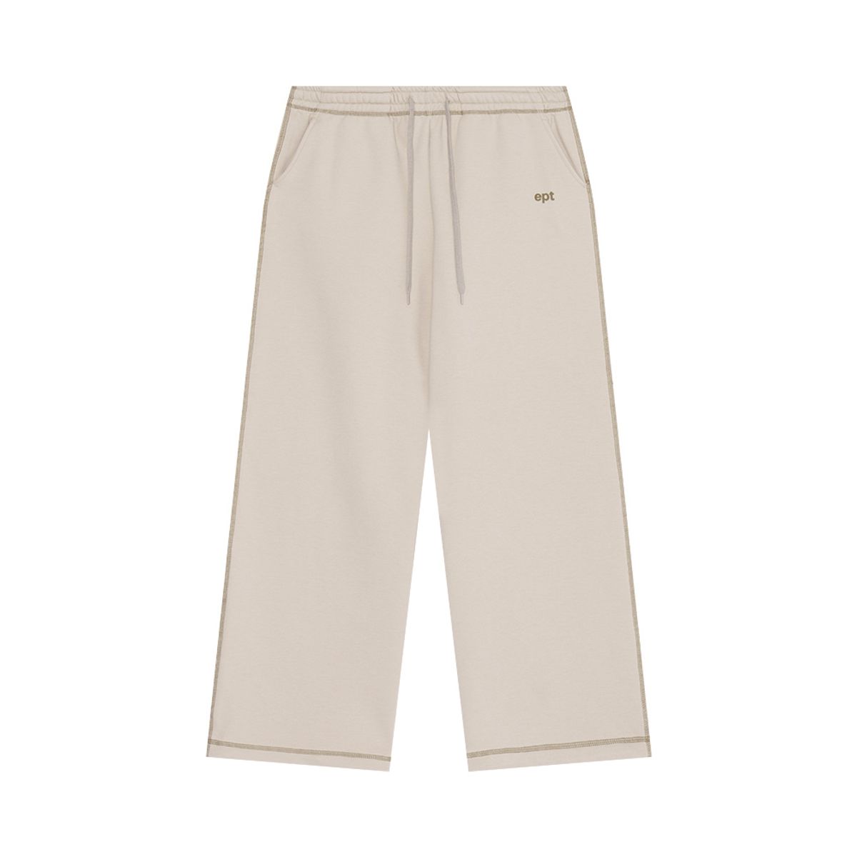 이피티(EPT) COVER STITCH SWEATPANTS (BEIGE)