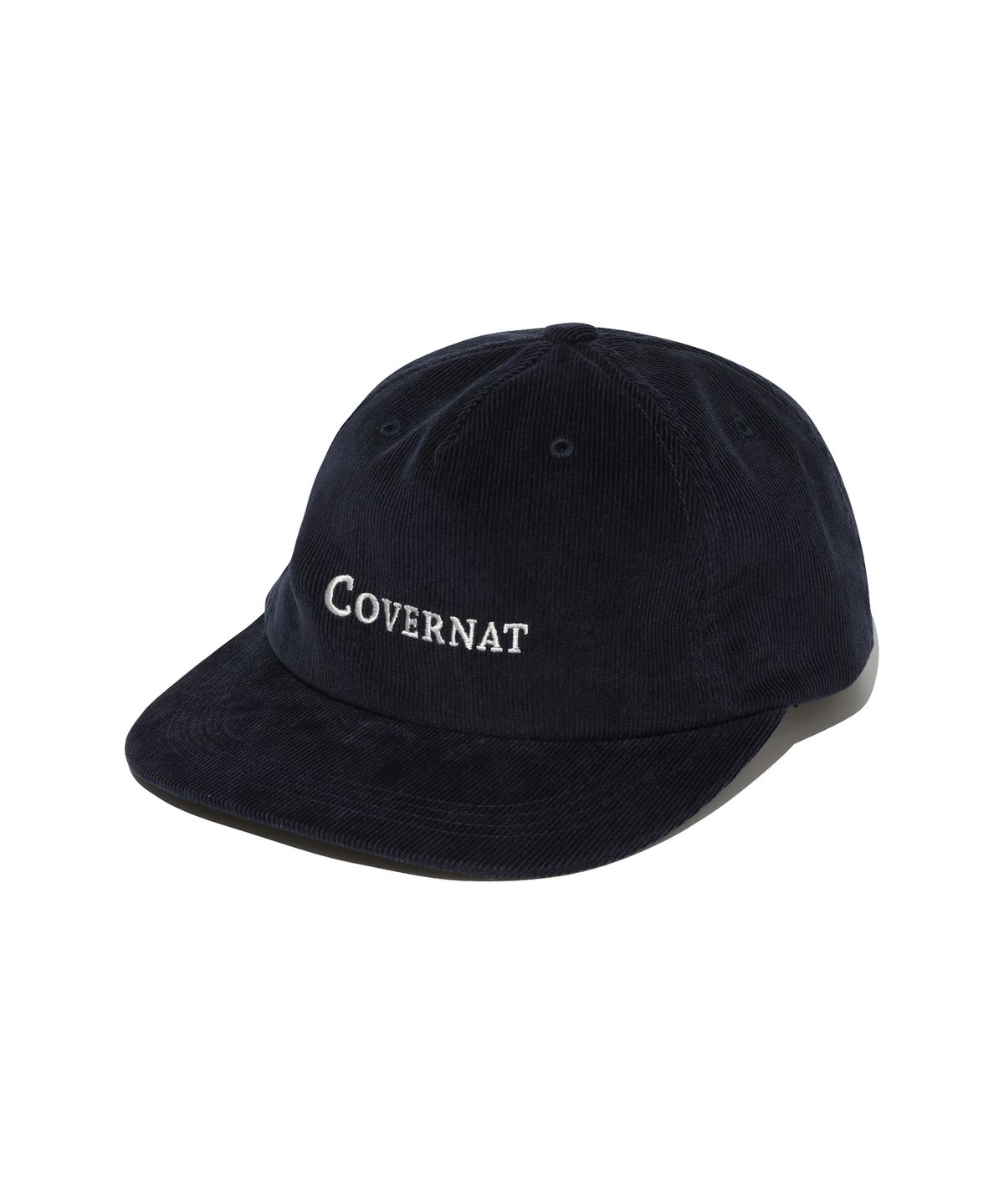 커버낫(COVERNAT) 어센틱 로고 코듀로이 5패널 캡 Navy