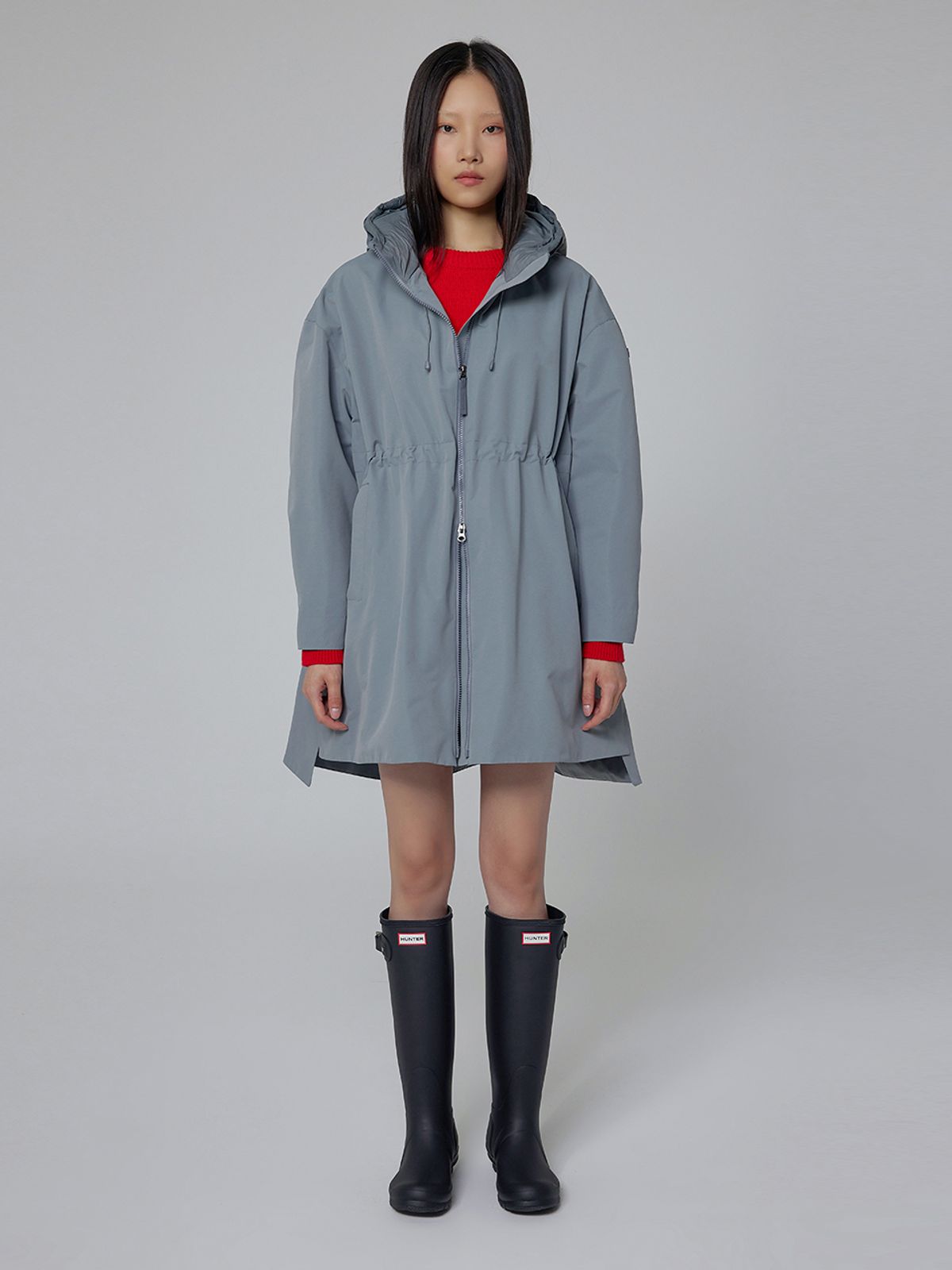 헌터(HUNTER) [WOMEN] 오리지날 웨더 자켓 - 그레이 HDW0005AJZGRY