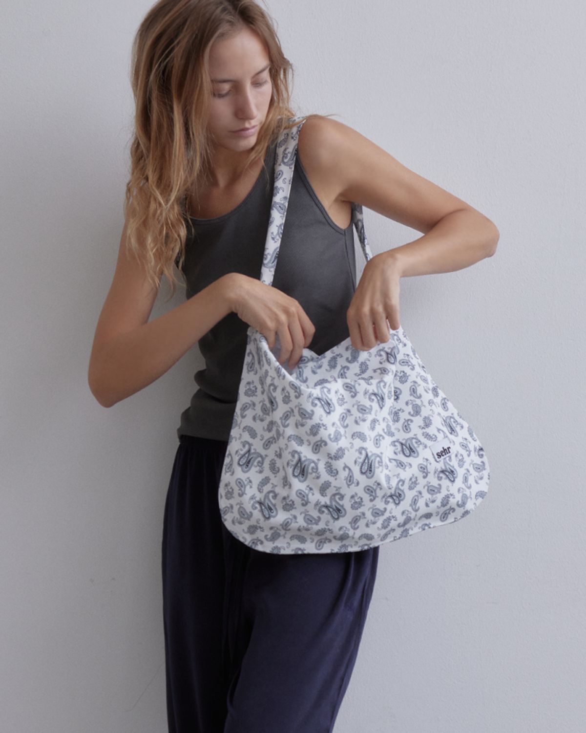 세르(SEHR) Paisley Easy Bag (White)