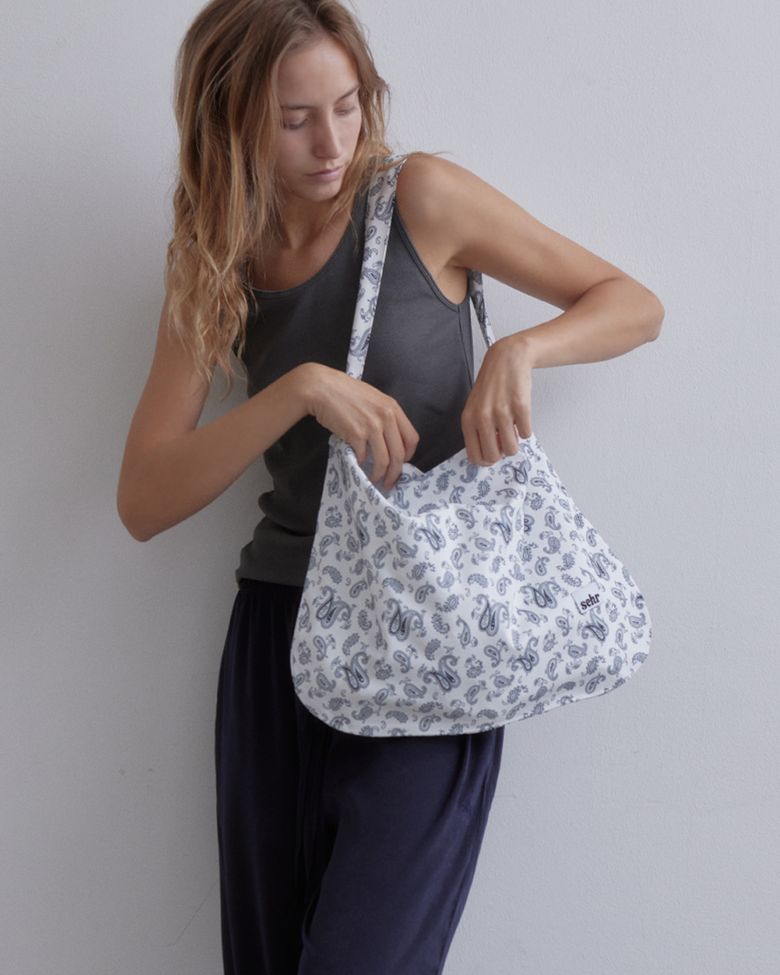 Paisley Easy Bag (White)