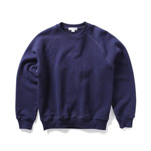 스톤 워시드 스웻셔츠 - 네이비