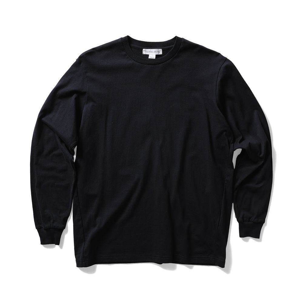 MUSINSA THOMAS MORE Long Sleeve Tee Black