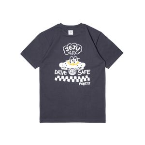 BT22DG 한라산 테이퍼드 슬림핏 티셔츠 Dark grey