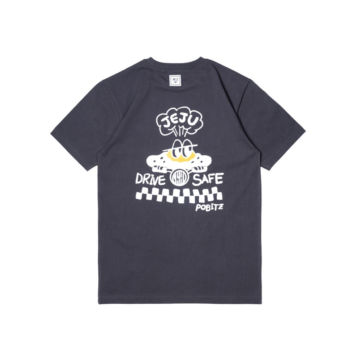 아첼레란도(ACCELERANDO) BT22DG 한라산 테이퍼드 슬림핏 티셔츠 Dark grey
