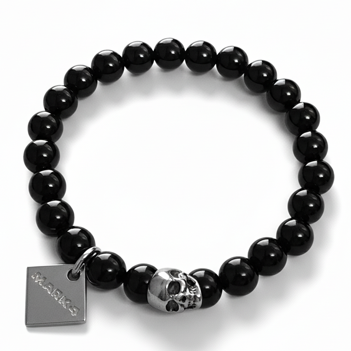 마크-4(MARK-4) SKULL ONYX BRACELET