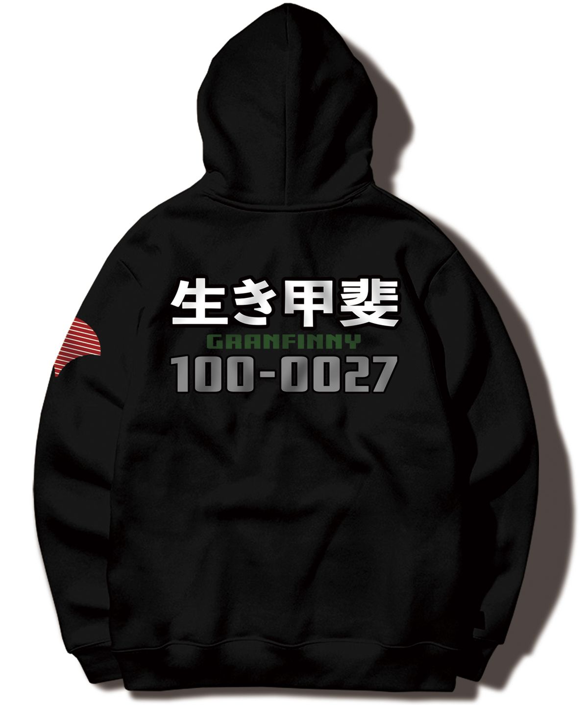 그랜피니(GRANFINNY) Tokyo_100-0027 후드 티셔츠- BLACK