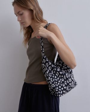 Leopard Bucket Bag (Black)
