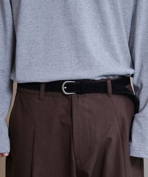 VERN LEATHER BELT (BLACK)