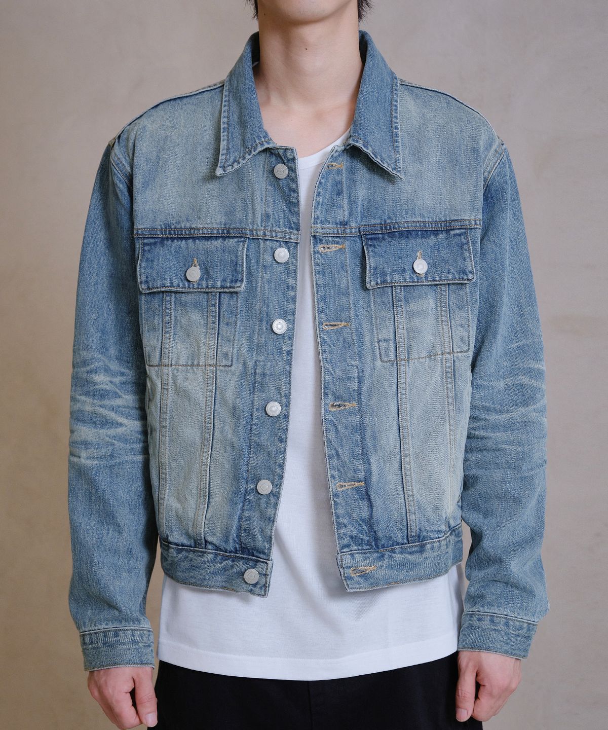다이브인(DIVEIN) LOOSED DENIM TRUCKER JACKET (BLUE)