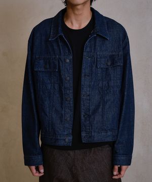 LOOSED DENIM TRUCKER JACKET (INDIGO)
