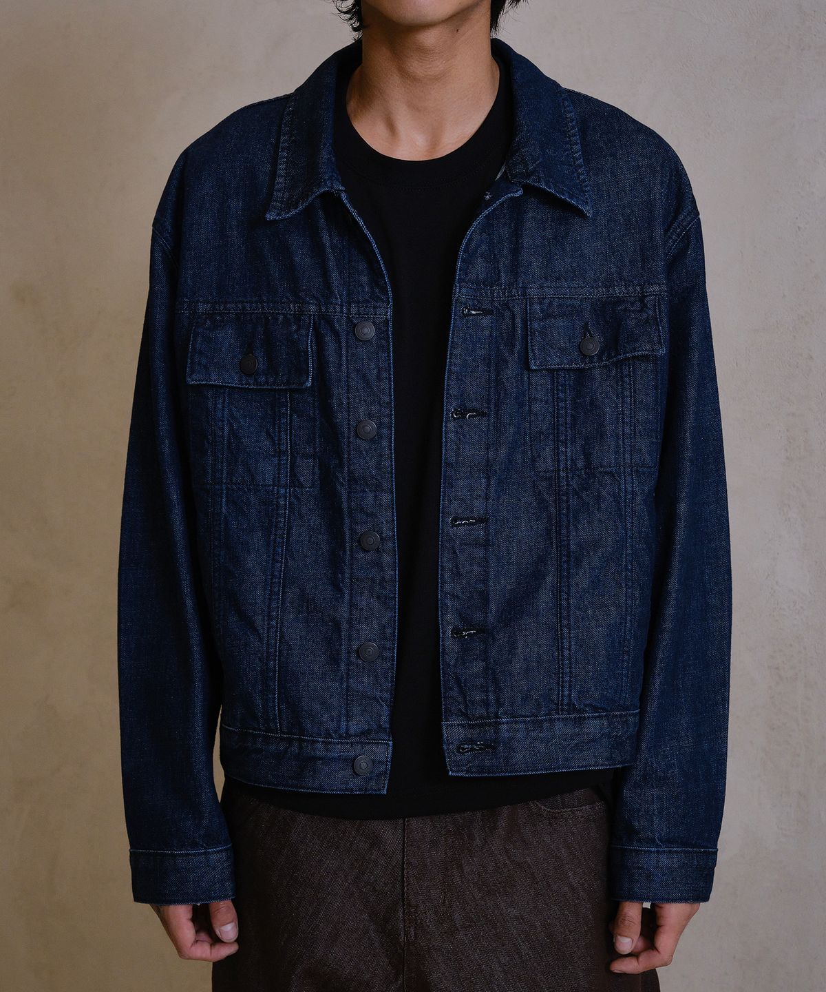 다이브인(DIVEIN) LOOSED DENIM TRUCKER JACKET (INDIGO)