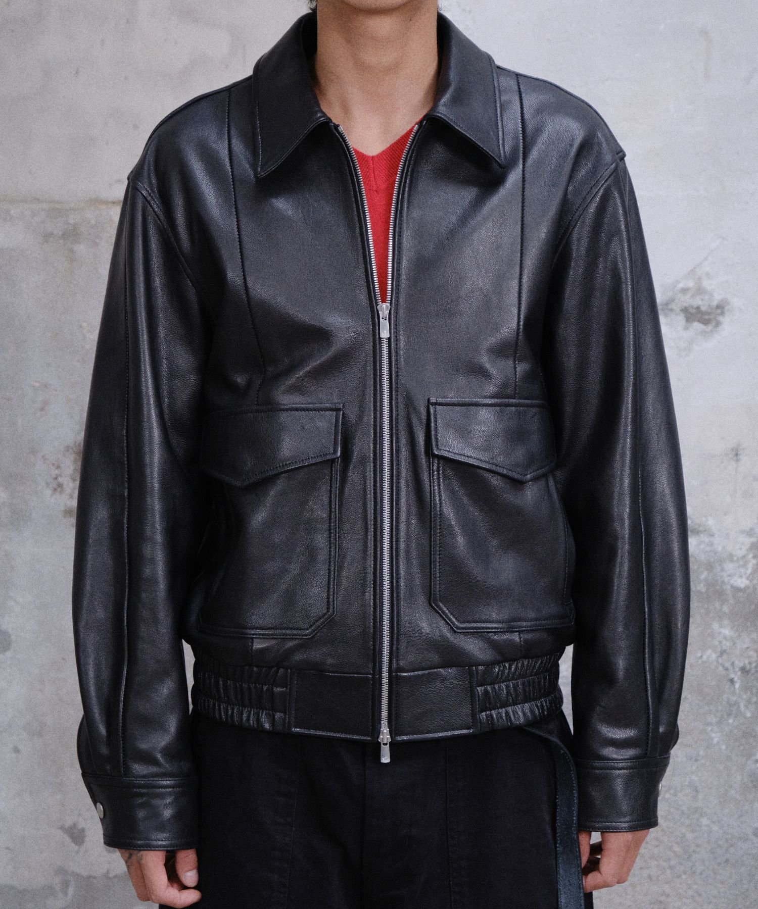 leather jacket | No.1 K-fashion Store MUSINSA