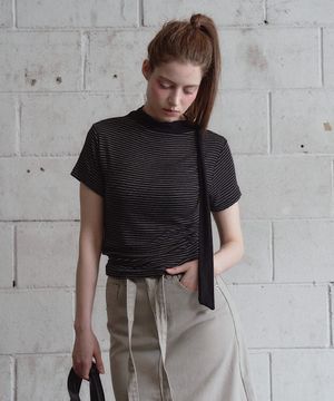 STRIPE TIE TEE (3C)