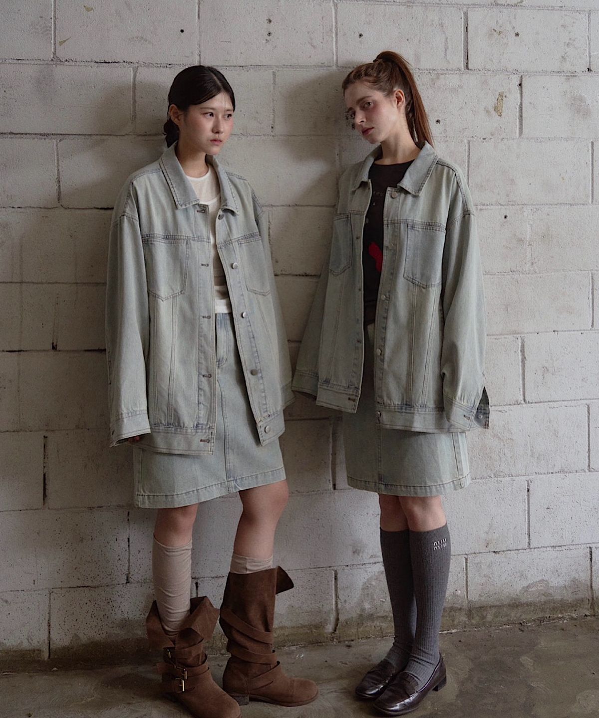 아포엠(APOEM) FADE DENIM JACKET