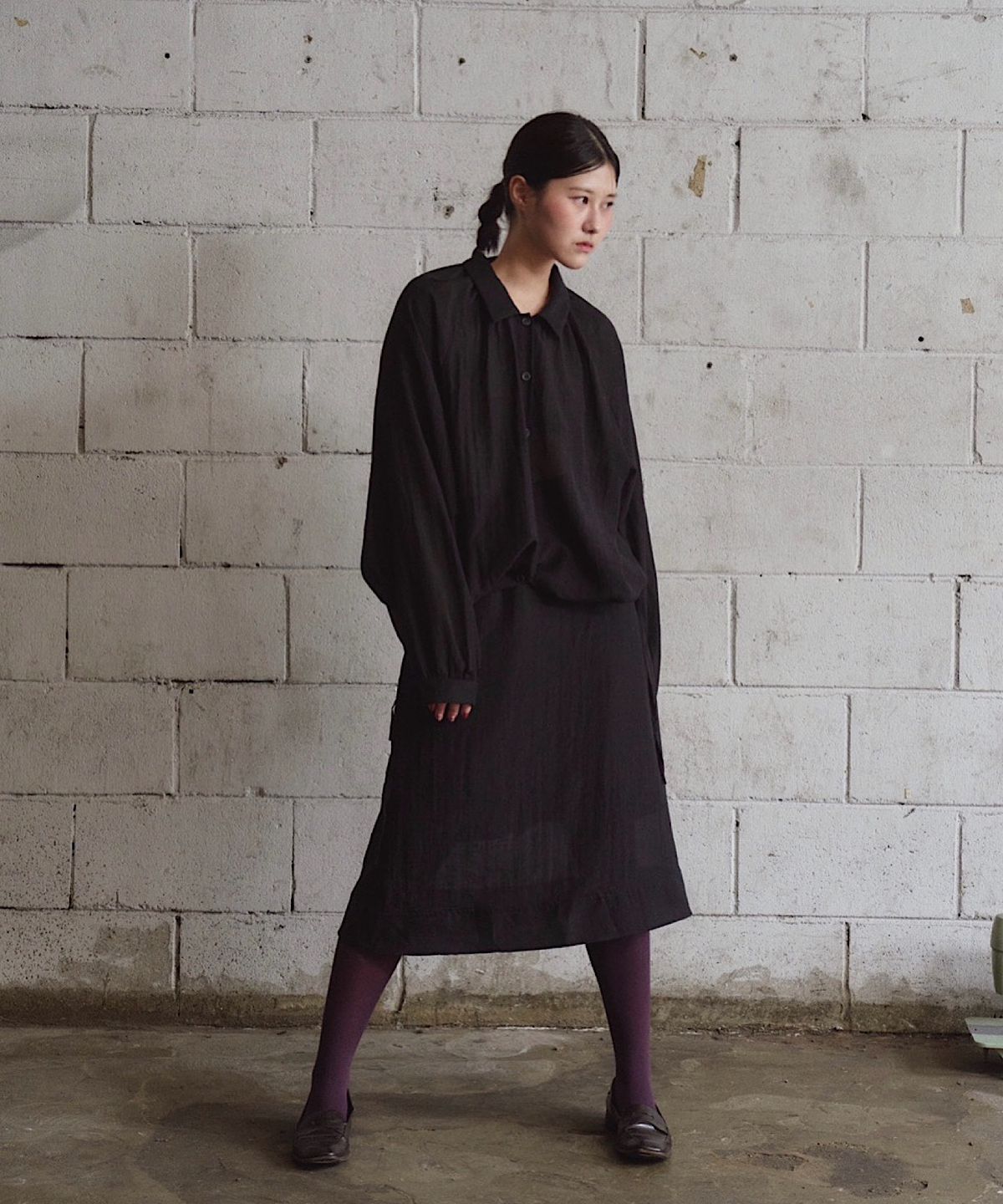 아포엠(APOEM) SOFT VEIL SETUP SKIRT (2C)
