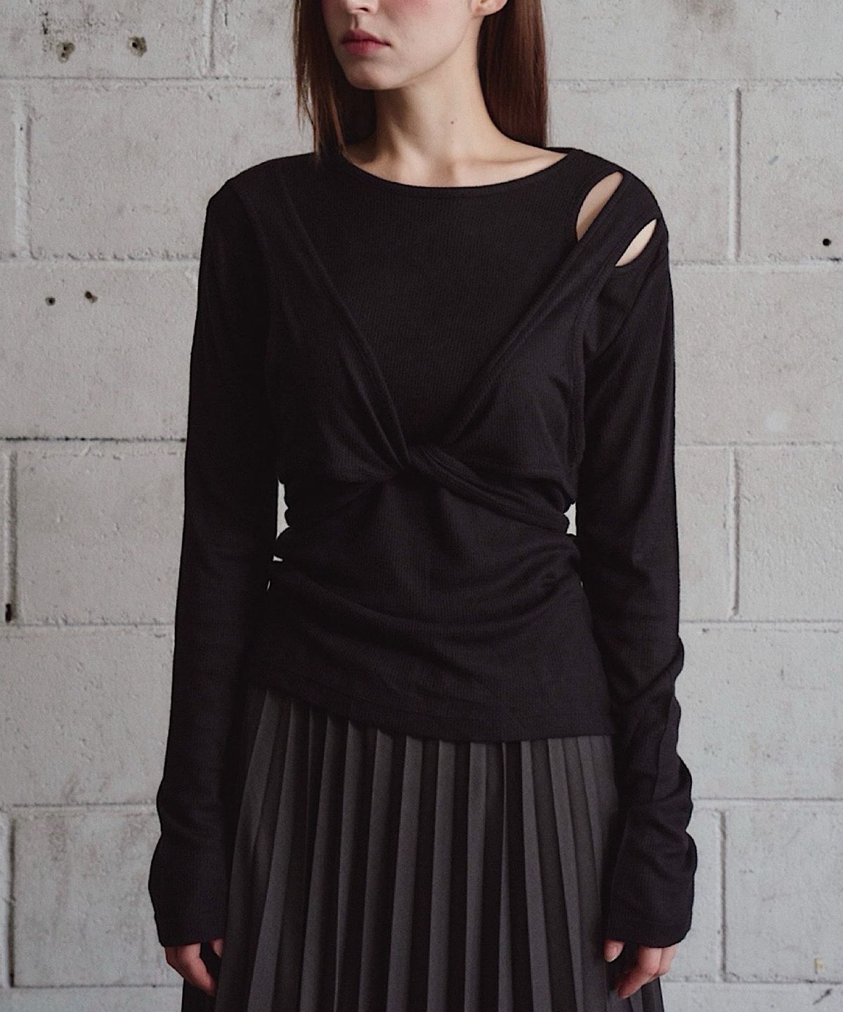 아포엠(APOEM) EDIT WRAP LONG SLEEVE (3C)