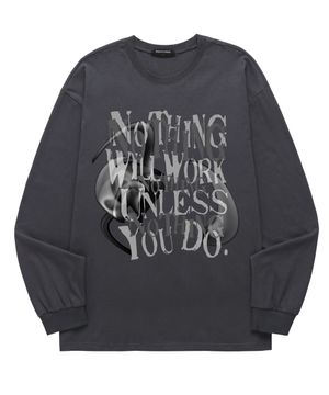 NOTHING WILL WORKS 롱슬리브 (SLS014) 차콜
