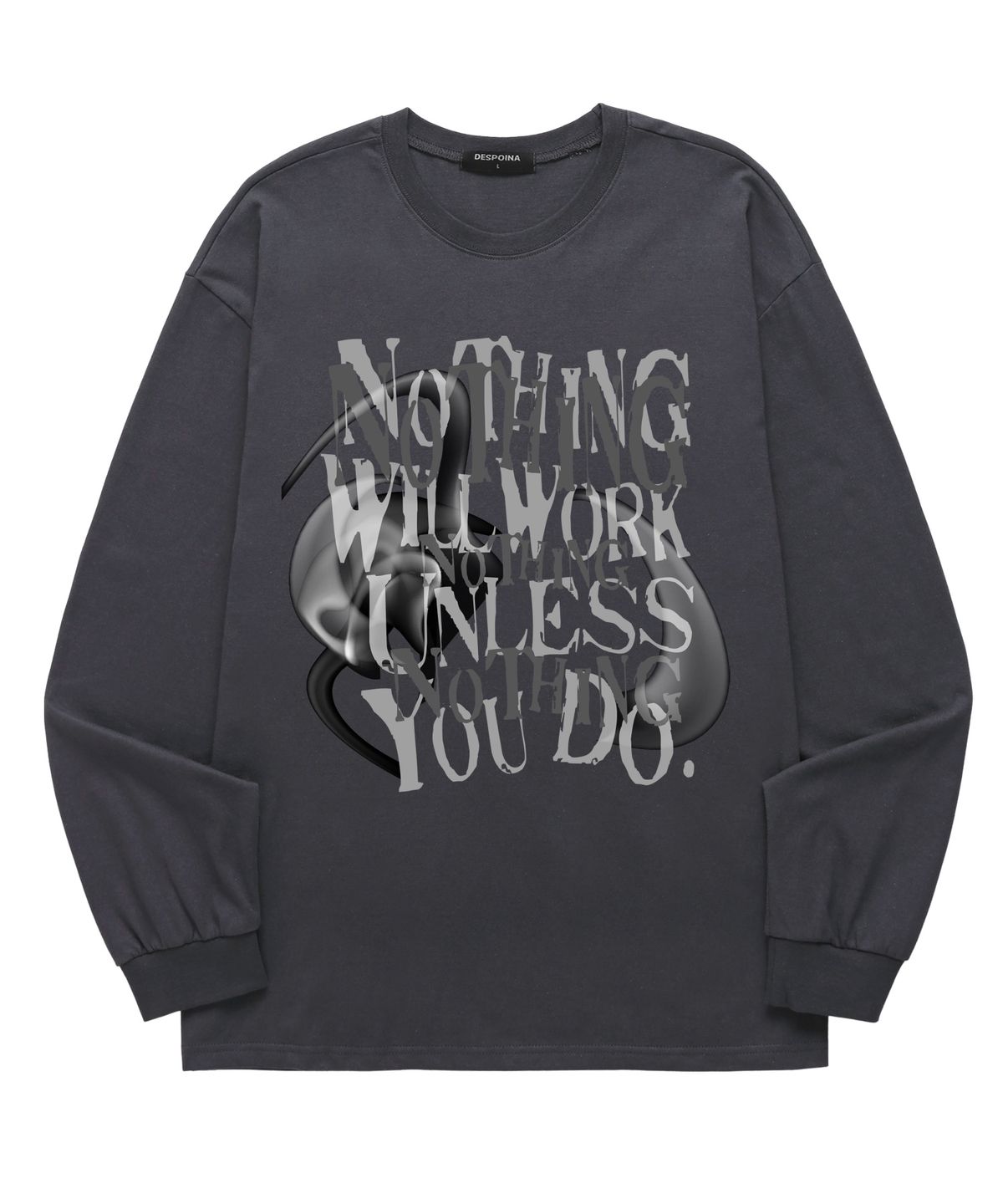 셔터(SHUTTER) NOTHING WILL WORKS 롱슬리브 (SLS014) 차콜