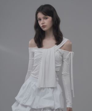 Etude Draped Top - White