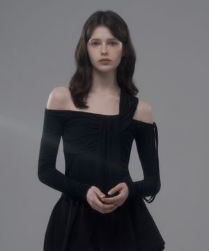 Etude Draped Top - Black