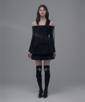 Balloon Cancan Skirt - Black