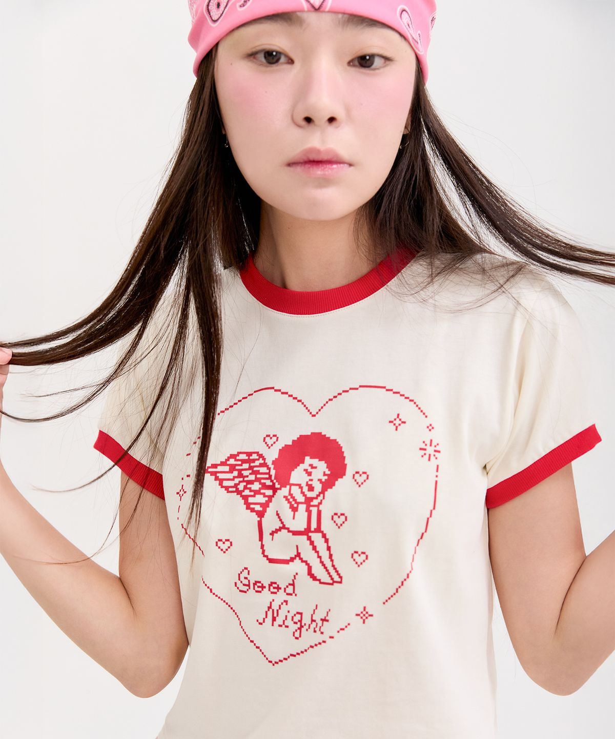 네프네프(NEFNEF) angel ringer tee_red