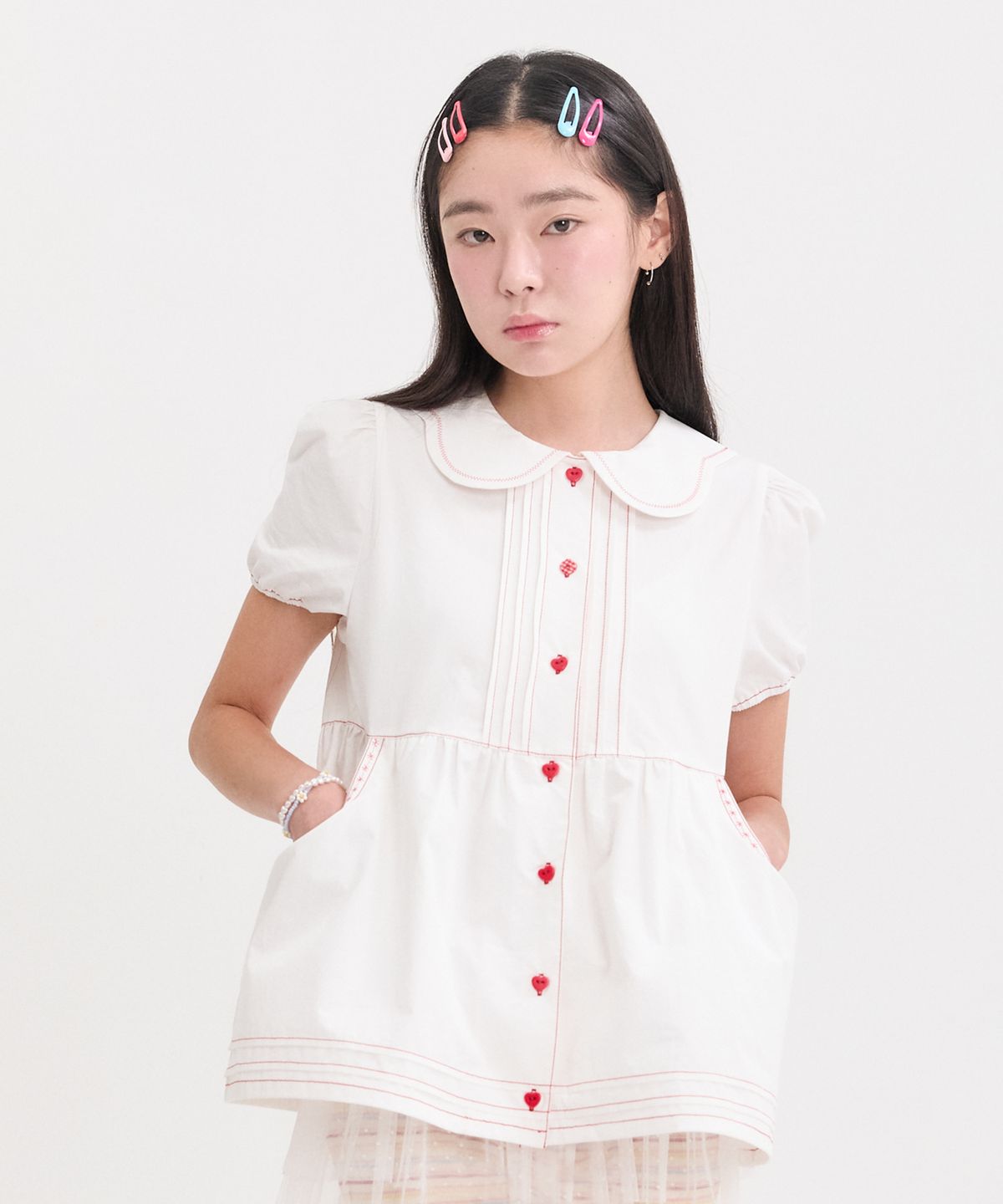 네프네프(NEFNEF) baby doll blouse