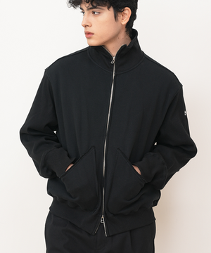 스플릿 스웻 집업 자켓 블랙