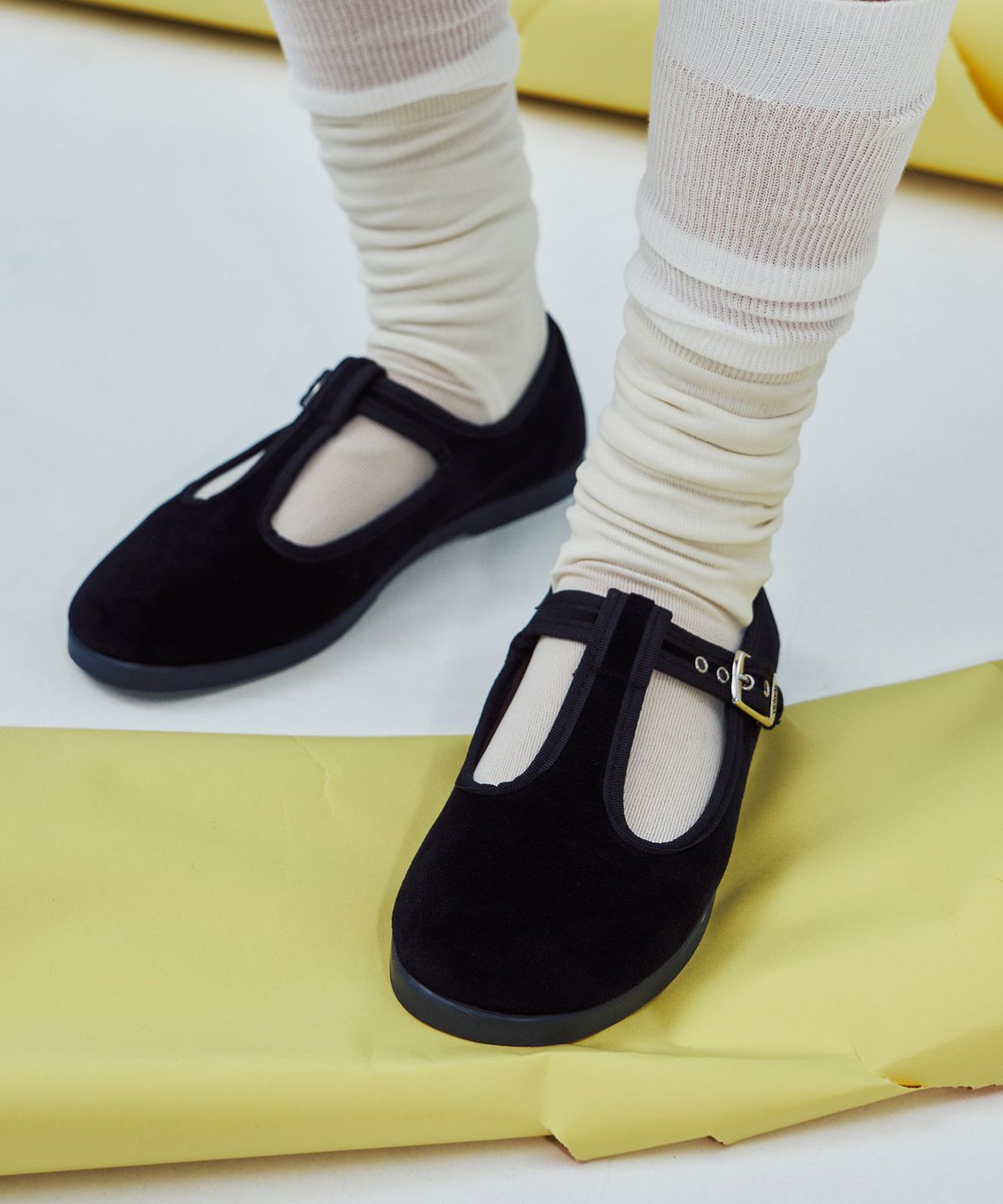 빅토리아 슈즈(VICTORIA SHOES) 쿵푸 티스트랩 메리제인 (1080124-NEGRO)