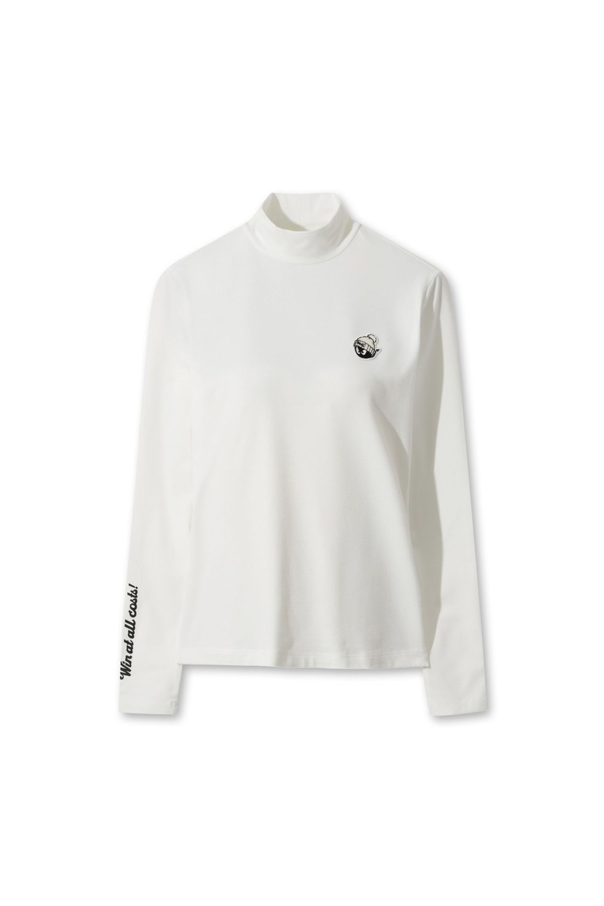 왁(WAAC) Women Winter Essential Fleece Highneck Top WWTBW25702IVX