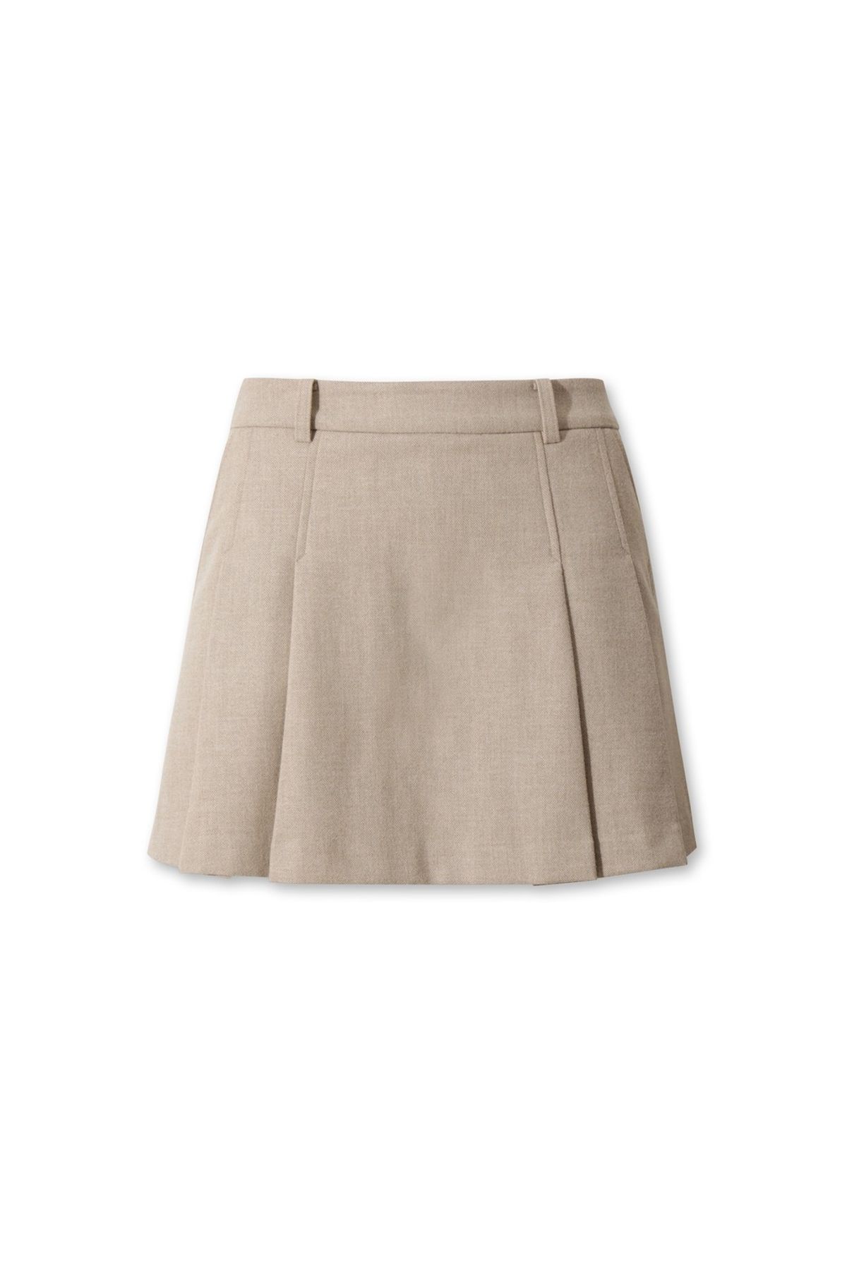 왁(WAAC) Women Winter pleats skirt WWKCW25701IVX