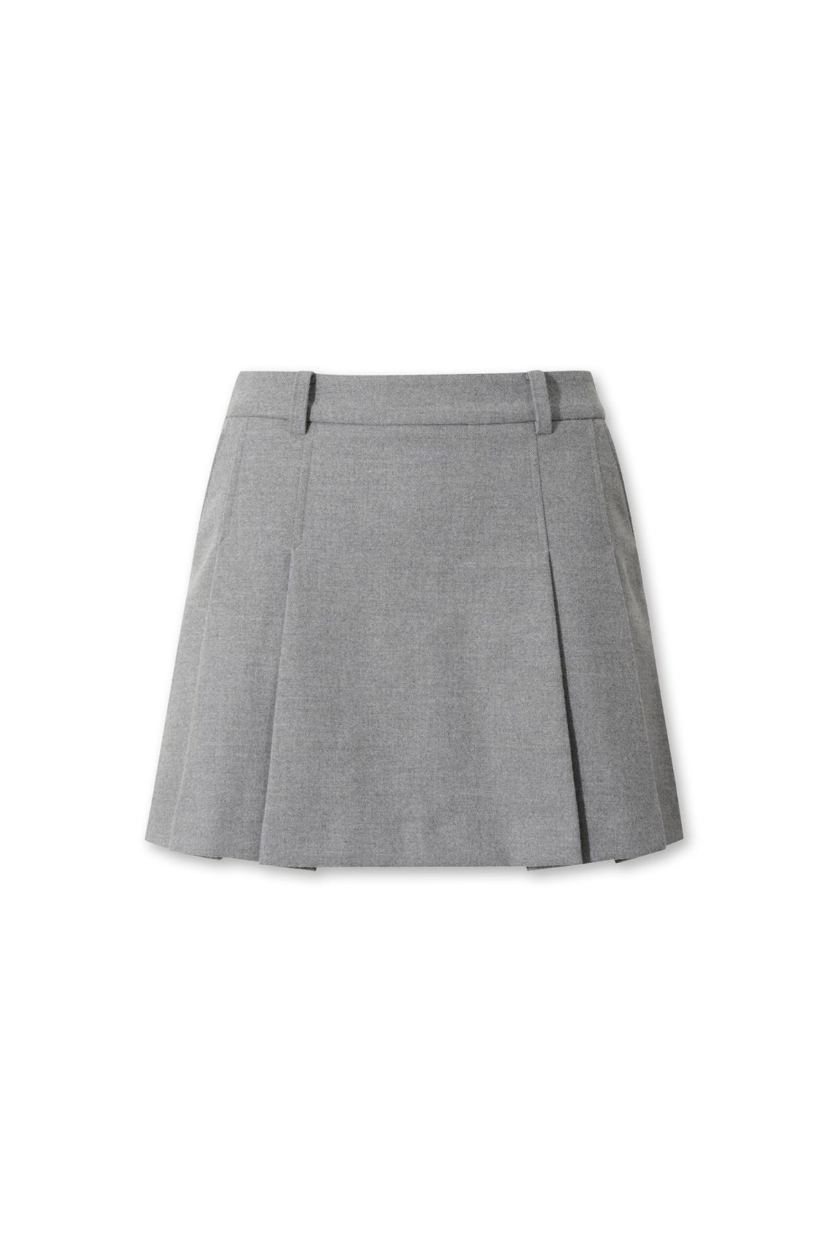 왁(WAAC) Women Winter pleats skirt WWKCW25701GYX