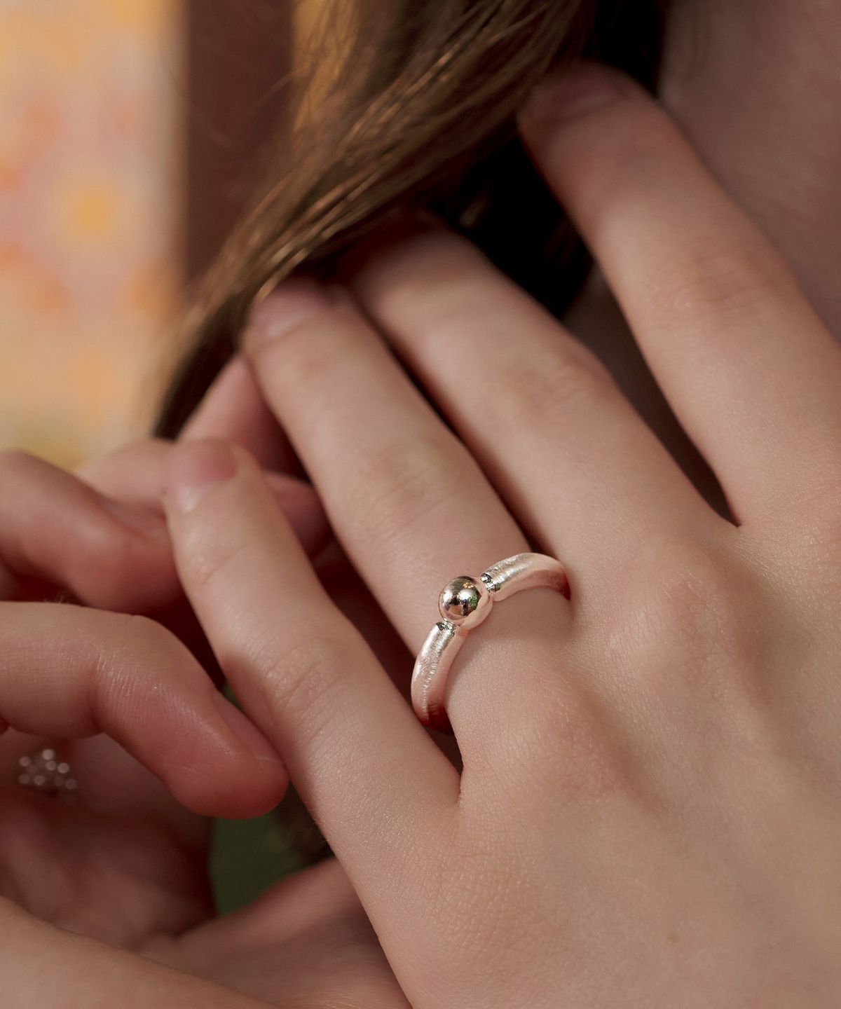 티오유(TOU) SS009 Matte & Glossy Ball Ring