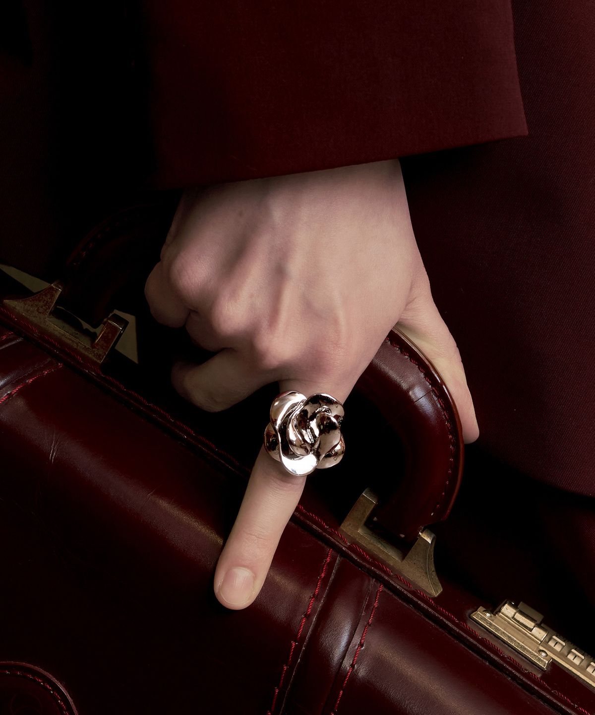 티오유(TOU) SS008 Big Rose Ring
