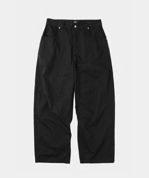 빅 와이드 코튼팬츠 블랙