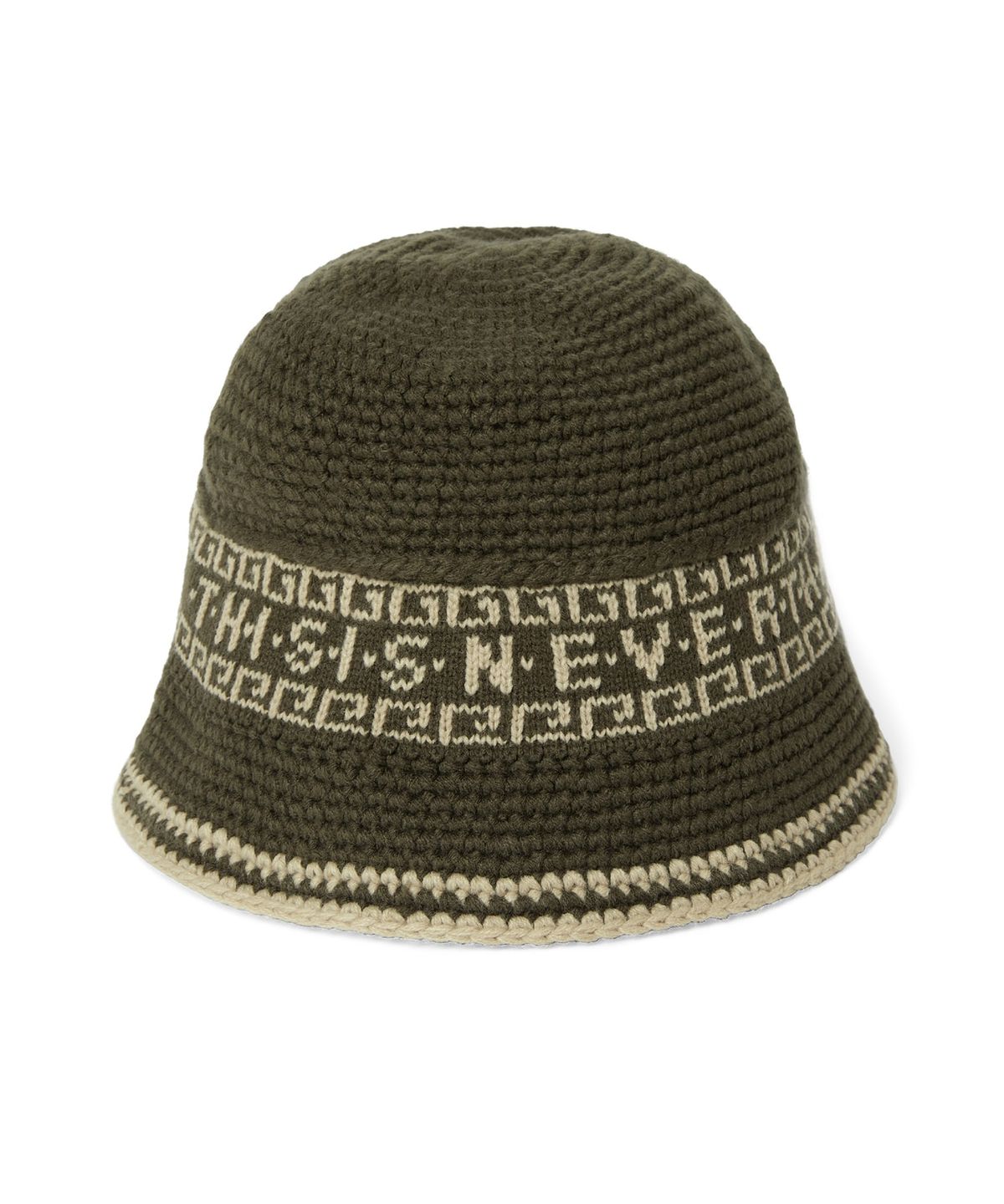 디스이즈네버댓(THISISNEVERTHAT) Crochet Bucket Hat Olive