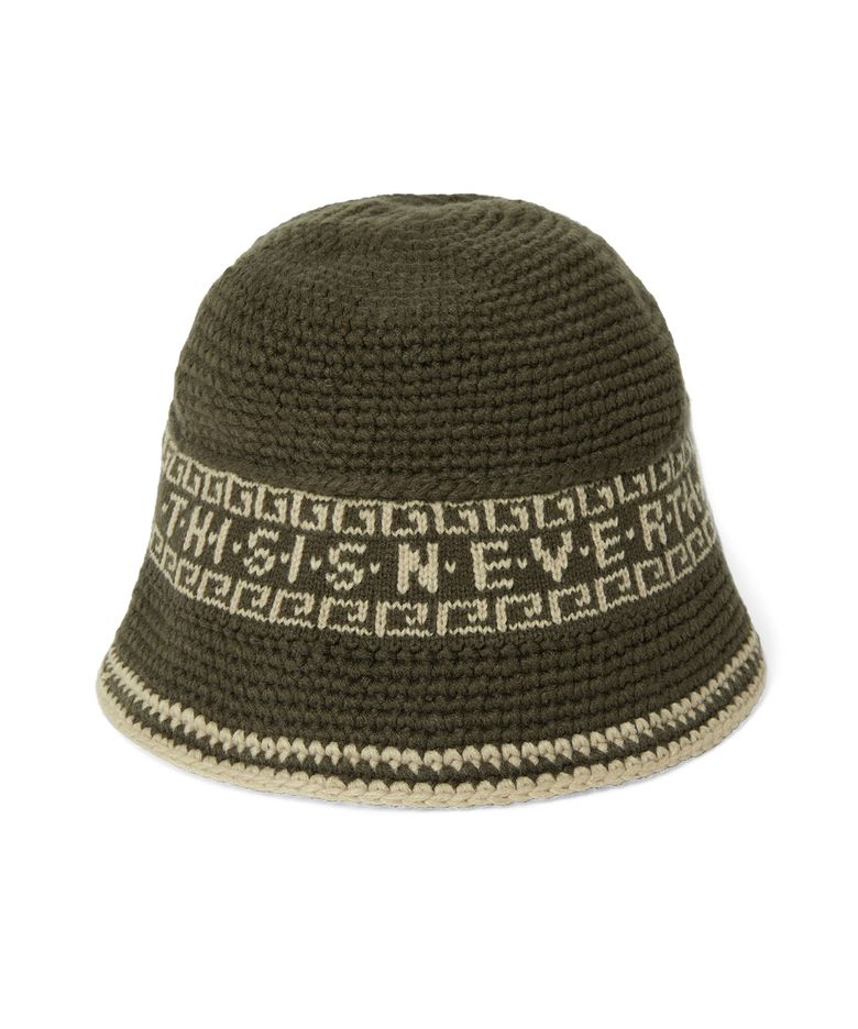 Crochet Bucket Hat Olive