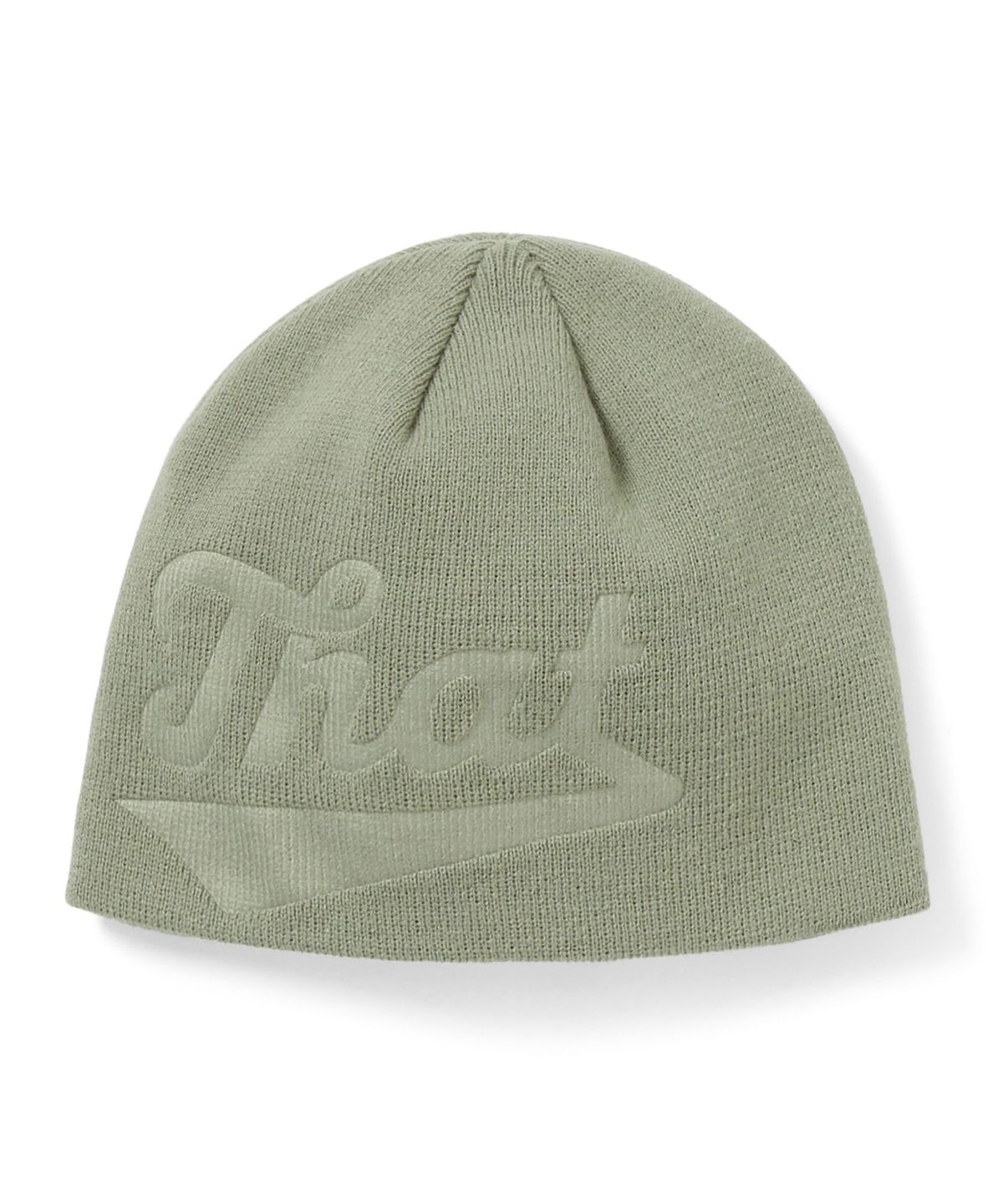 디스이즈네버댓(THISISNEVERTHAT) Debossed That No Cuff Beanie Light Green