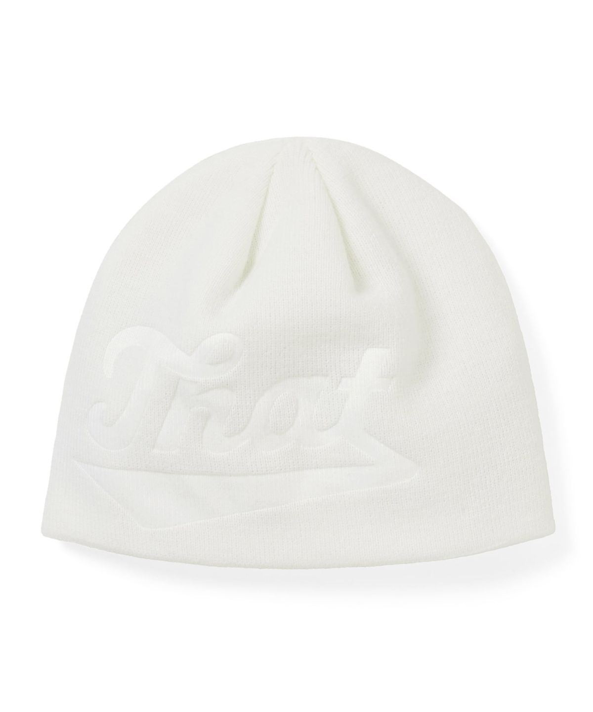 디스이즈네버댓(THISISNEVERTHAT) Debossed That No Cuff Beanie Off White