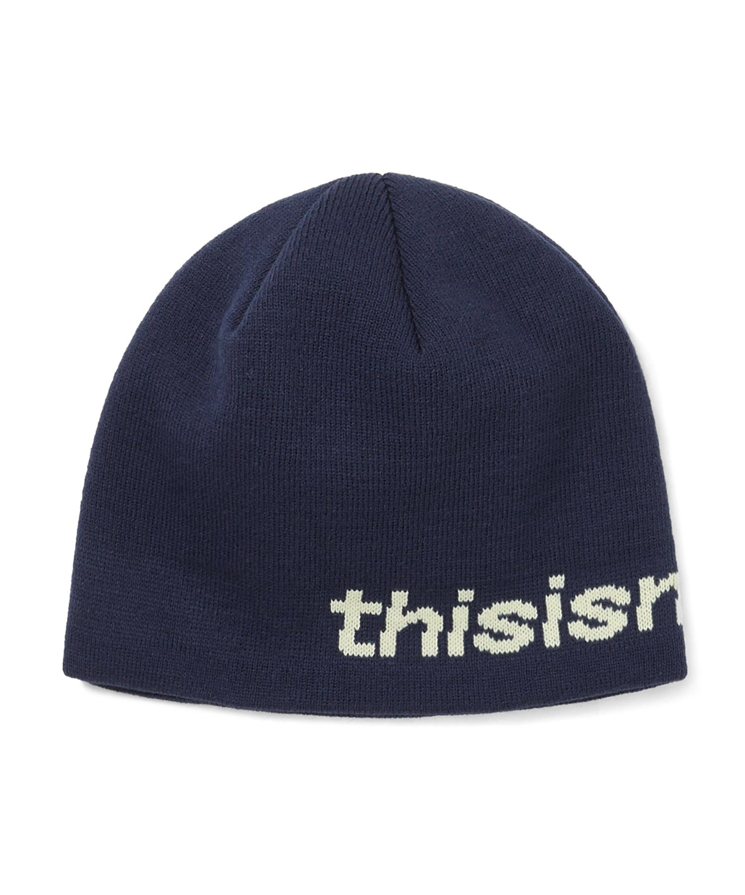 MUSINSA | thisisneverthat SP-Logo No Cuff Beanie Navy