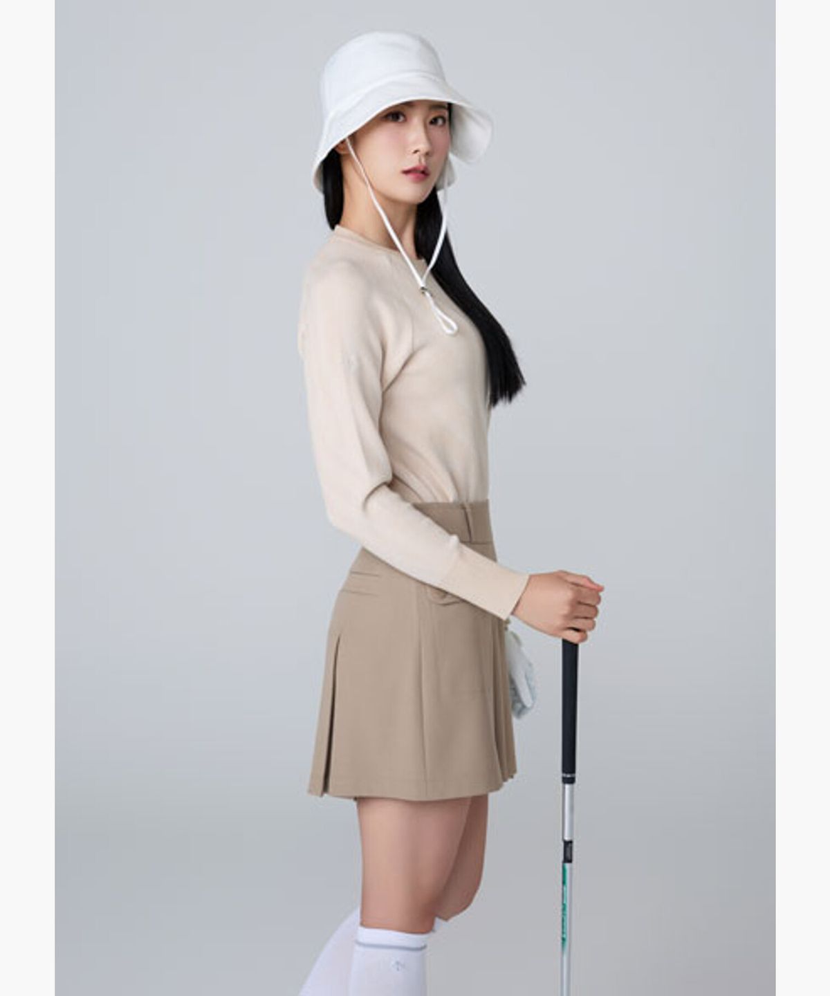 데상트 골프(DESCENTE GOLF) 여성 패턴 라운드 풀오버 (DQ32WFKP9F)