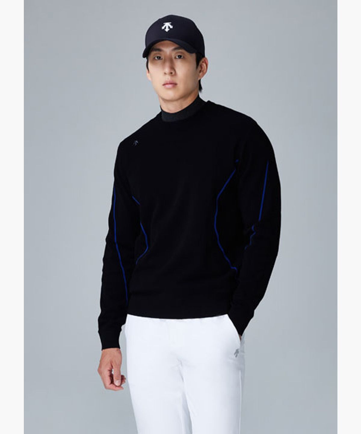 데상트 골프(DESCENTE GOLF) 남성 2IN1 긴팔 방풍 스웨터 (DQ32MFKP95)