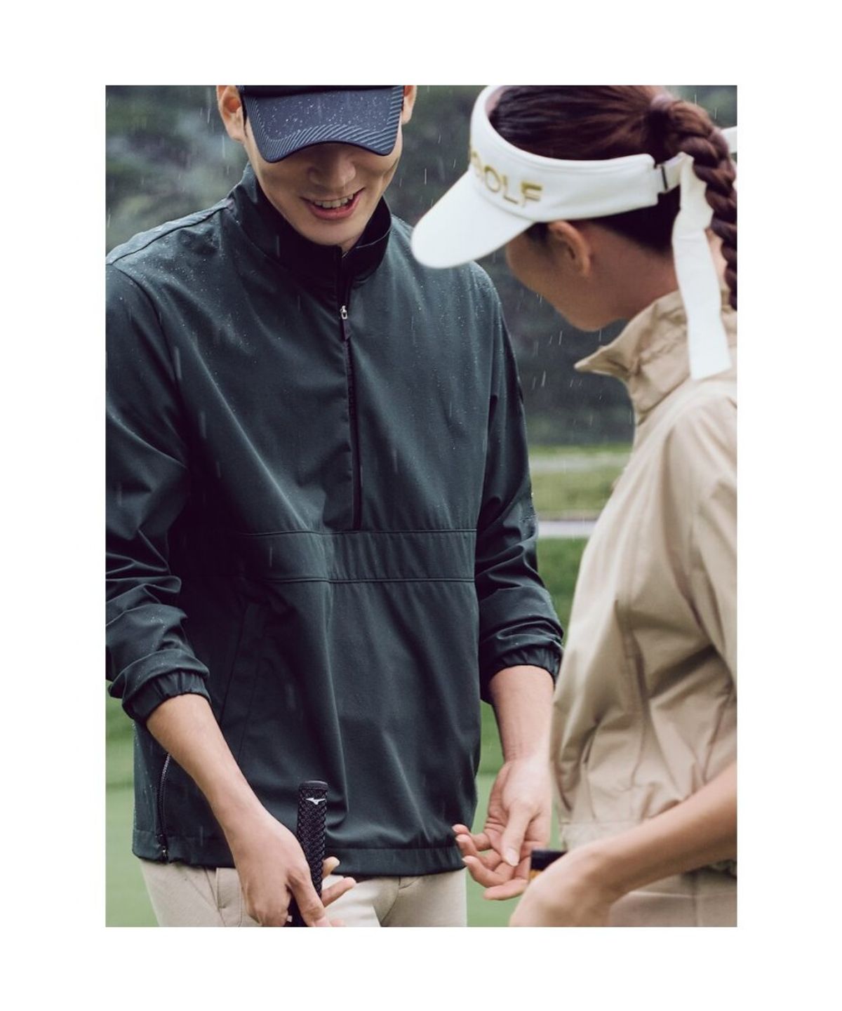 빈폴골프(BEANPOLE GOLF) 남성 아노락 티셔츠  그린