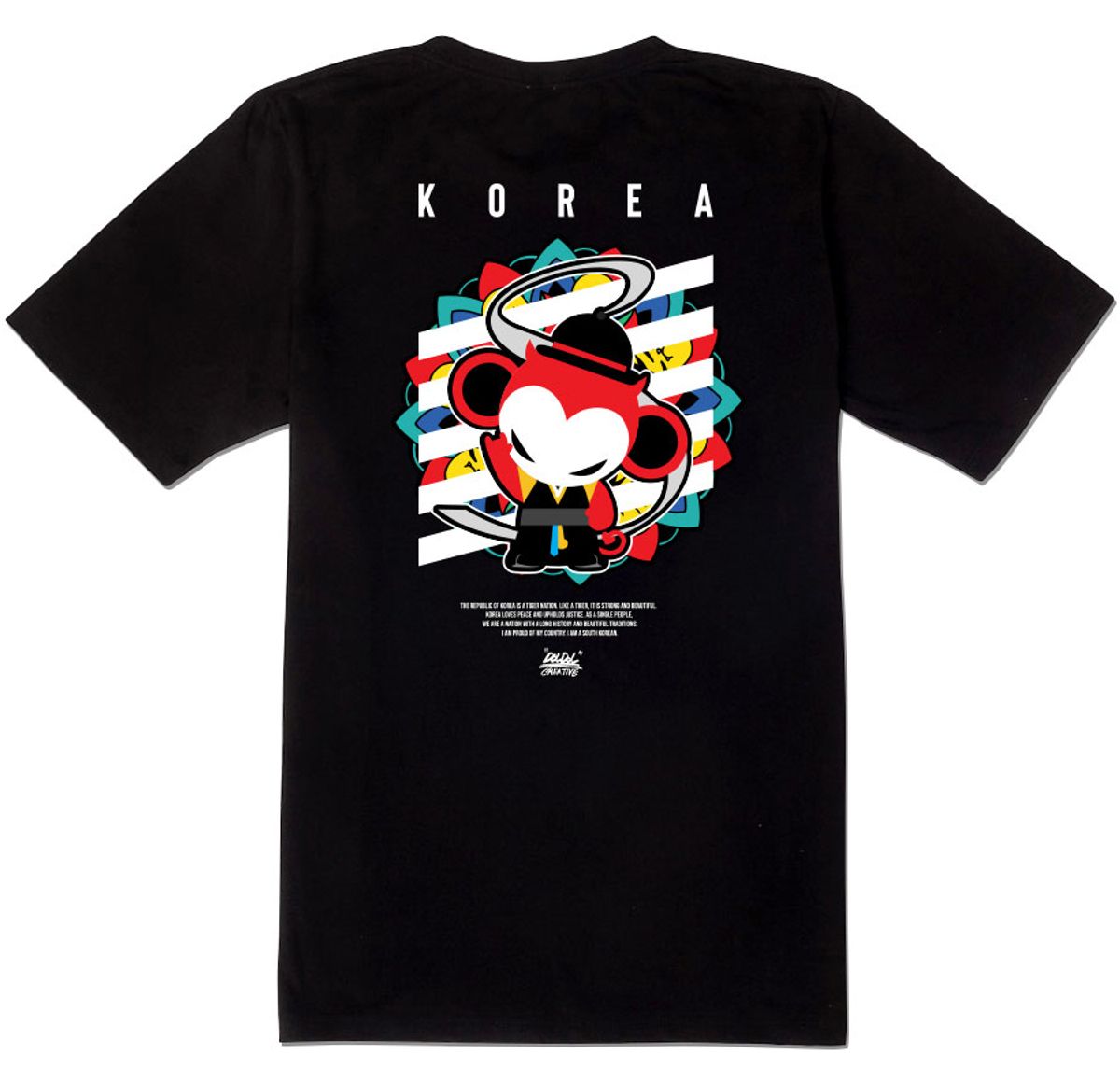 돌돌(DOLDOL) DMK-T-shirts-150 데블몽키 이순신 그래피티 티셔츠 반팔티