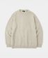 데일리 울 라운드 니트 카키베이지