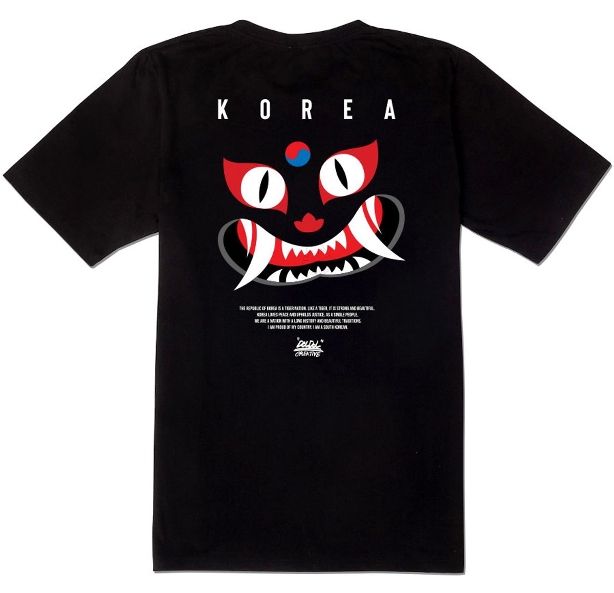 돌돌(DOLDOL) DMK-T-shirts-151 데블몽키 호랑이 대한민국 그래피티 티셔츠 반팔티